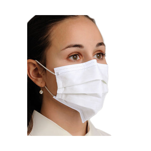 Mydent MK7220 Defend Pleated Dual Fit Earloop Face Masks Level 2 White 50/Bx Mydent MK7220 Defend Pleated Dual Fit Earloop Face Masks Level 2 White 50/Bx